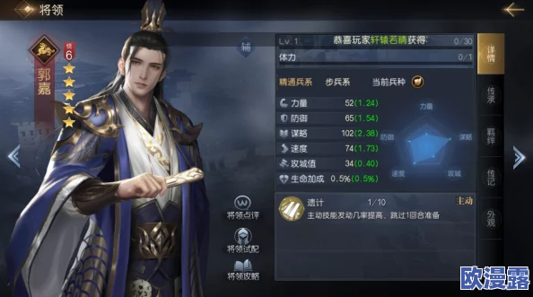 武神赵子龙手游：郭嘉英雄高效组合搭配与攻略详解