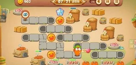 保卫萝卜3集市第17关通关秘籍：巧妙运用鱼刺阵击败怪物攻略